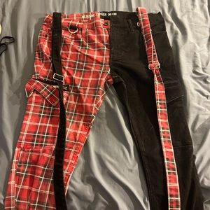 HOT TOPIC SPLIT SKINNY JEANS